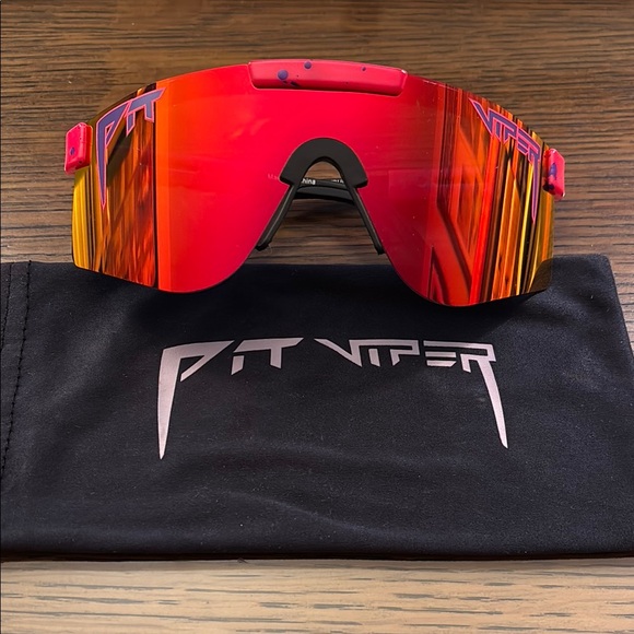 Pit Viper Fiery Red Sunglasses - Picture 1 of 10
